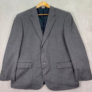 NEW Jos A Bank Tailored Fit Gray Wool/Silk Blend Blazer‎ Jacket Mens 48R Flannel